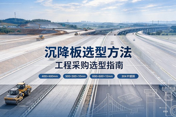 茅箭沉降板选择方法