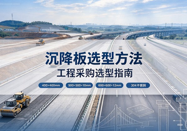 茅箭沉降板选择方法